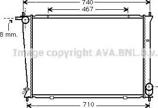 Ava Quality Cooling HY 2148 - Radiator, engine cooling autospares.lv