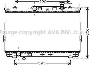 Ava Quality Cooling HY 2109 - Radiator, engine cooling autospares.lv