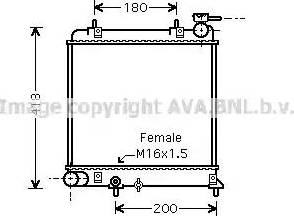 Ava Quality Cooling HY 2129 - Radiator, engine cooling autospares.lv