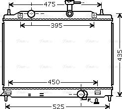 Ava Quality Cooling HY2170 - Radiator, engine cooling autospares.lv