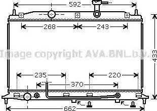 Ava Quality Cooling HY 2177 - Radiator, engine cooling autospares.lv