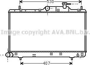 Ava Quality Cooling HY2307 - Radiator, engine cooling autospares.lv