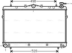 Ava Quality Cooling HYA2043 - Radiator, engine cooling autospares.lv