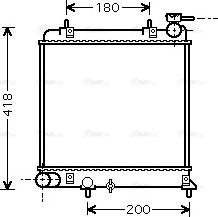 Ava Quality Cooling HYA2085 - Radiator, engine cooling autospares.lv