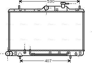 Ava Quality Cooling HYA2086 - Radiator, engine cooling autospares.lv