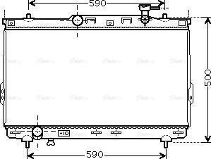 Ava Quality Cooling HYA2109 - Radiator, engine cooling autospares.lv