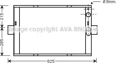 Ava Quality Cooling IV 2062 - Radiator, engine cooling autospares.lv