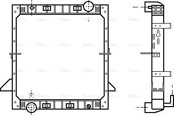 Ava Quality Cooling IV 2008 - Radiator, engine cooling autospares.lv