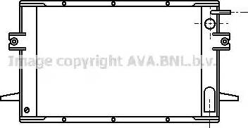 Ava Quality Cooling IV 2028 - Radiator, engine cooling autospares.lv