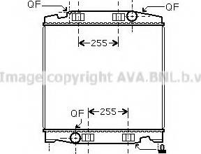 Ava Quality Cooling IVA2068 - Radiator, engine cooling autospares.lv