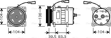 Ava Quality Cooling IVAK093 - Compressor, air conditioning autospares.lv