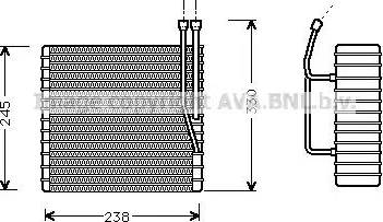 Ava Quality Cooling JE V012 - Evaporator, air conditioning autospares.lv