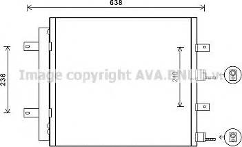 Ava Quality Cooling JR5051 - Condenser, air conditioning autospares.lv