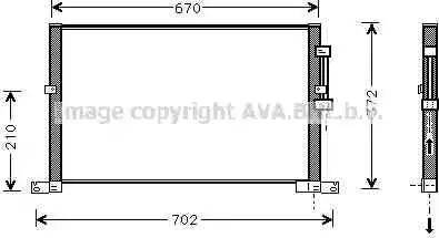 Ava Quality Cooling JRA5032 - Condenser, air conditioning autospares.lv