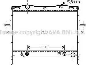 Ava Quality Cooling KA2058 - Radiator, engine cooling autospares.lv