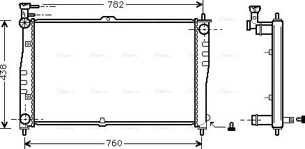 Ava Quality Cooling KA2020 - Radiator, engine cooling autospares.lv