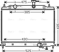 Ava Quality Cooling KA2079 - Radiator, engine cooling autospares.lv