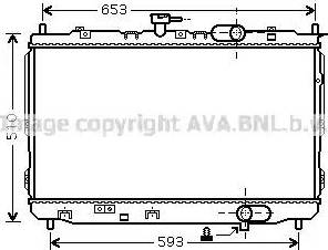 Ava Quality Cooling KA2072 - Radiator, engine cooling autospares.lv