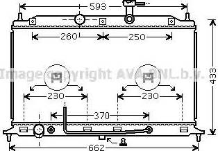 Ava Quality Cooling KA2152 - Radiator, engine cooling autospares.lv