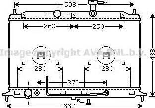 Ava Quality Cooling KA2164 - Radiator, engine cooling autospares.lv