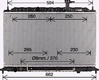 Ava Quality Cooling KA2300 - Radiator, engine cooling autospares.lv