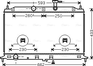 Ava Quality Cooling KAA2077 - Radiator, engine cooling autospares.lv