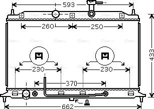Ava Quality Cooling KAA2152 - Radiator, engine cooling autospares.lv