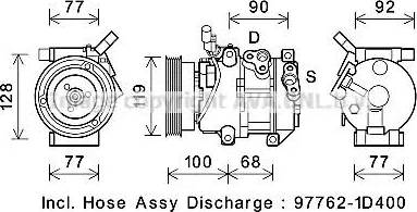 Ava Quality Cooling KAK267 - Compressor, air conditioning autospares.lv