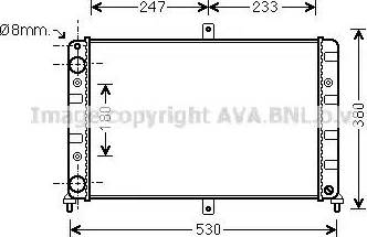 Ava Quality Cooling LA2023 - Radiator, engine cooling autospares.lv