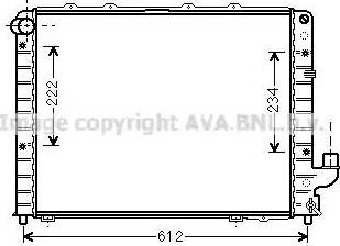 Ava Quality Cooling LC 2059 - Radiator, engine cooling autospares.lv