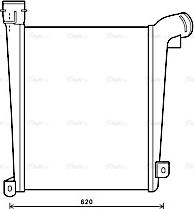 Ava Quality Cooling ME4270 - Intercooler, charger autospares.lv