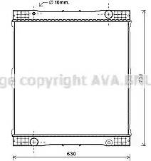 Ava Quality Cooling ME2261 - Radiator, engine cooling autospares.lv