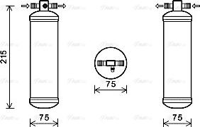 Ava Quality Cooling MFD026 - Dryer, air conditioning autospares.lv