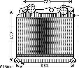 Ava Quality Cooling MN4076 - Intercooler, charger autospares.lv