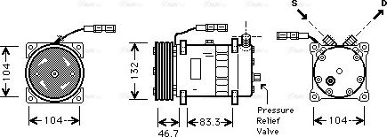 Ava Quality Cooling MN K048 - Compressor, air conditioning autospares.lv