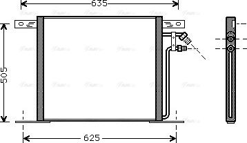 Ava Quality Cooling MS 5220 - Condenser, air conditioning autospares.lv