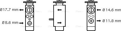 Ava Quality Cooling MS 1094 - Expansion Valve, air conditioning autospares.lv