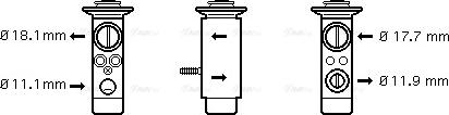 Ava Quality Cooling MS 1124 - Expansion Valve, air conditioning autospares.lv