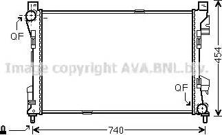 Ava Quality Cooling MS 2463 - Radiator, engine cooling autospares.lv