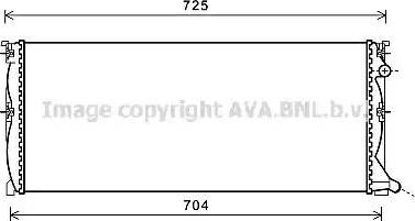 Ava Quality Cooling MS 2538 - Radiator, engine cooling autospares.lv