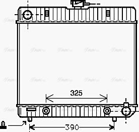 Ava Quality Cooling MS 2043 - Radiator, engine cooling autospares.lv