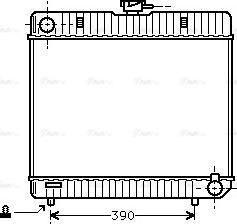 Ava Quality Cooling MS 2042 - Radiator, engine cooling autospares.lv