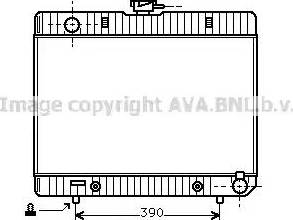 Ava Quality Cooling MS 2055 - Radiator, engine cooling autospares.lv