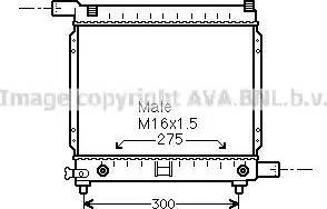 Ava Quality Cooling MSA2064 - Radiator, engine cooling autospares.lv