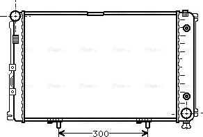 Ava Quality Cooling MS 2061 - Radiator, engine cooling autospares.lv