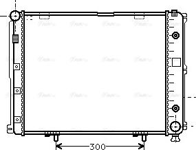 Ava Quality Cooling MS 2068 - Radiator, engine cooling autospares.lv