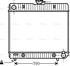 Ava Quality Cooling MS 2063 - Radiator, engine cooling autospares.lv