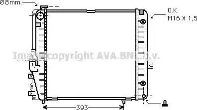 Ava Quality Cooling MS 2086 - Radiator, engine cooling autospares.lv