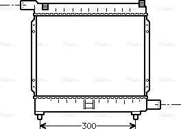 Ava Quality Cooling MS 2039 - Radiator, engine cooling autospares.lv