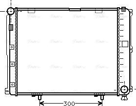 Ava Quality Cooling MS 2035 - Radiator, engine cooling autospares.lv